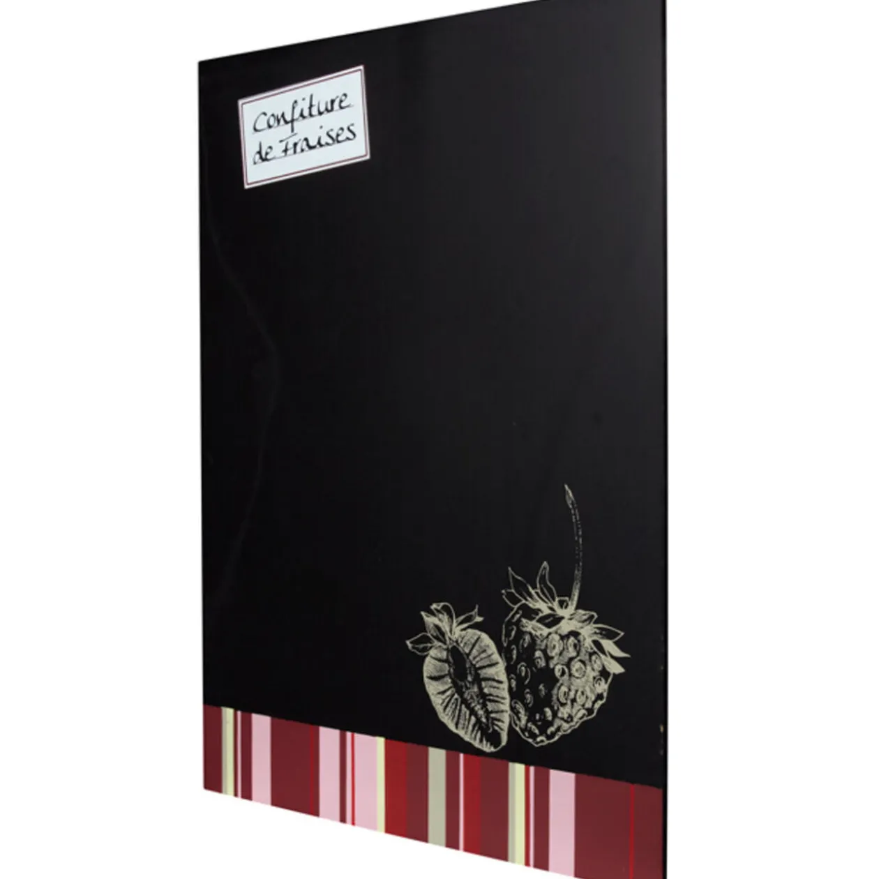 Tableau mémo ardoise design confiture de fraises