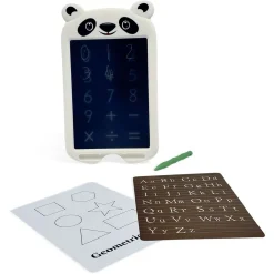 Tablette d'écriture enfant écran LCD forme ours H20cm blanc ou bleu