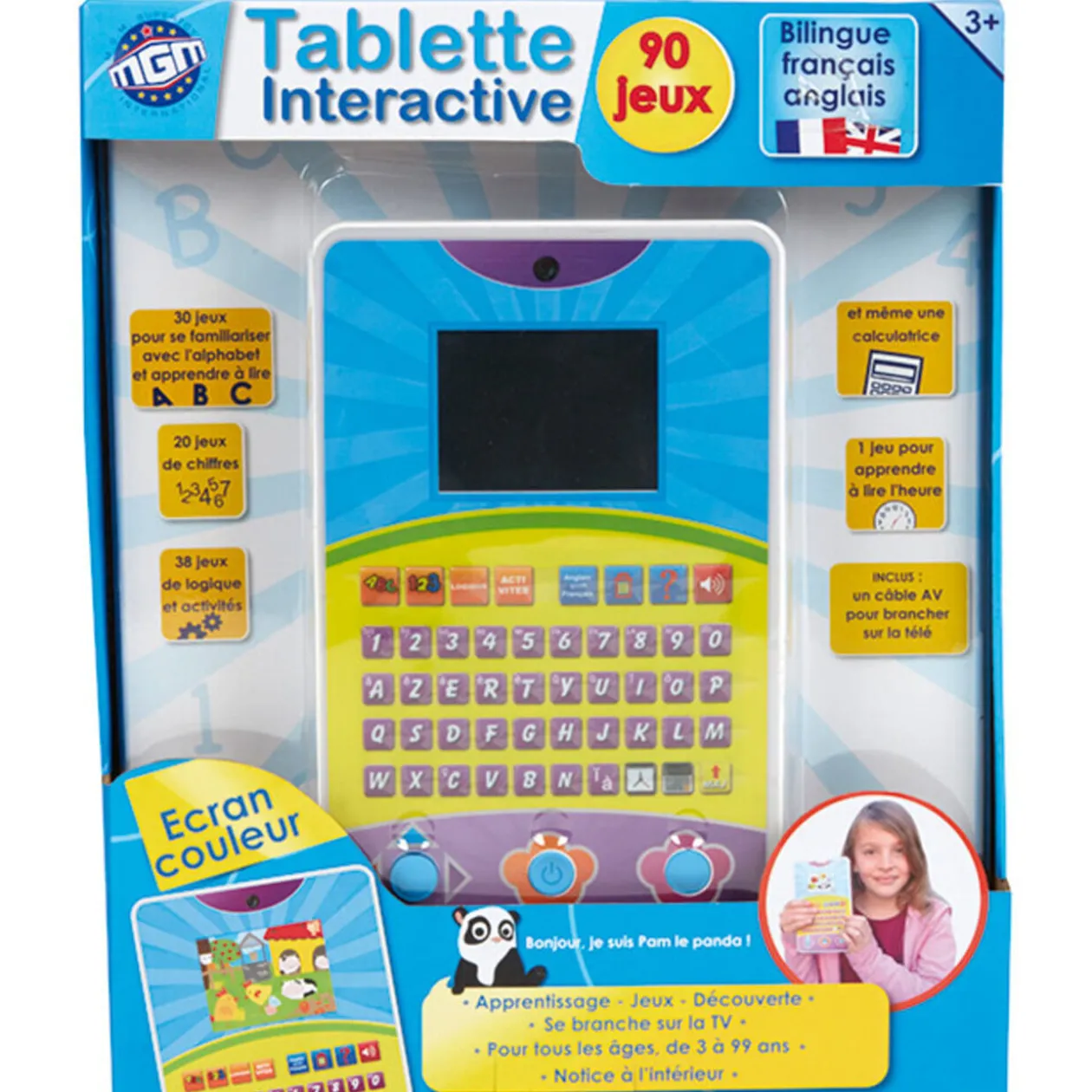 Tablette éducative bilingue 90 jeux