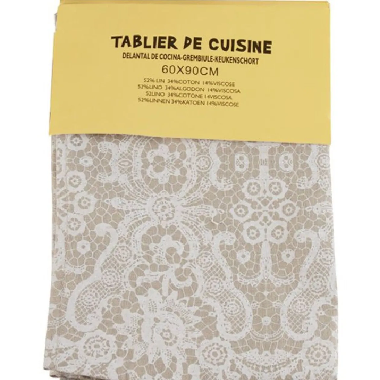 Tablier de cuisine imprimé