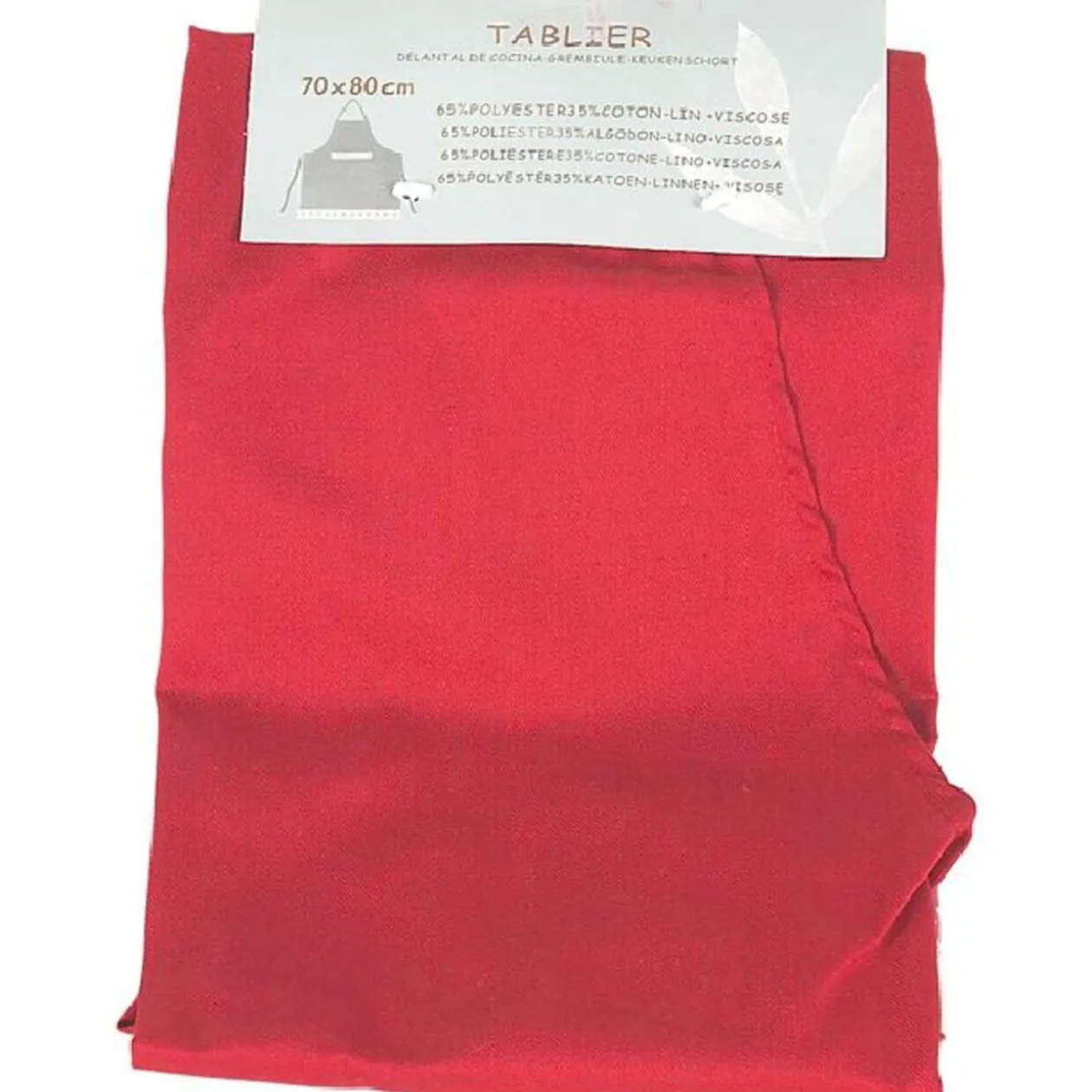 Tablier de cuisine rouge