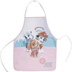 Tablier et toque Pat Patrouille rose