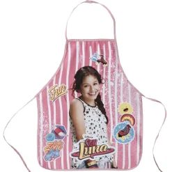 Tablier et toque Soy Luna rose