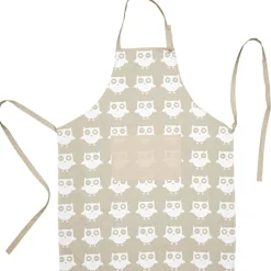 Tablier torchon et gant de cuisine design hibou