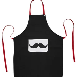 Tablier torchon et gant de cuisine design moustaches