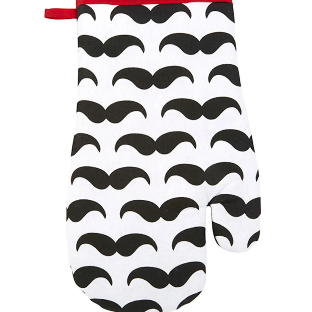 Tablier torchon et gant de cuisine design moustaches