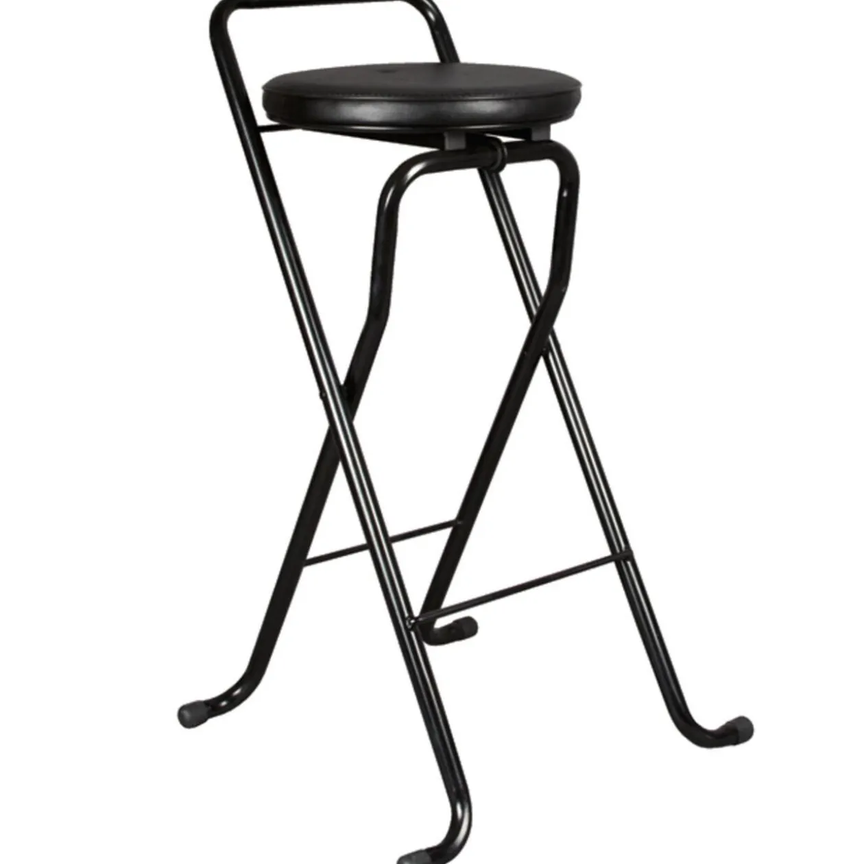 Tabouret de bar pliant noir