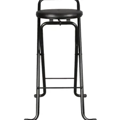 Tabouret de bar pliant noir