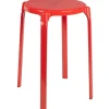 Tabouret rouge rond