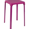 Tabouret violet carré