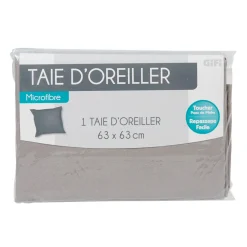 Taie d oreiller gris