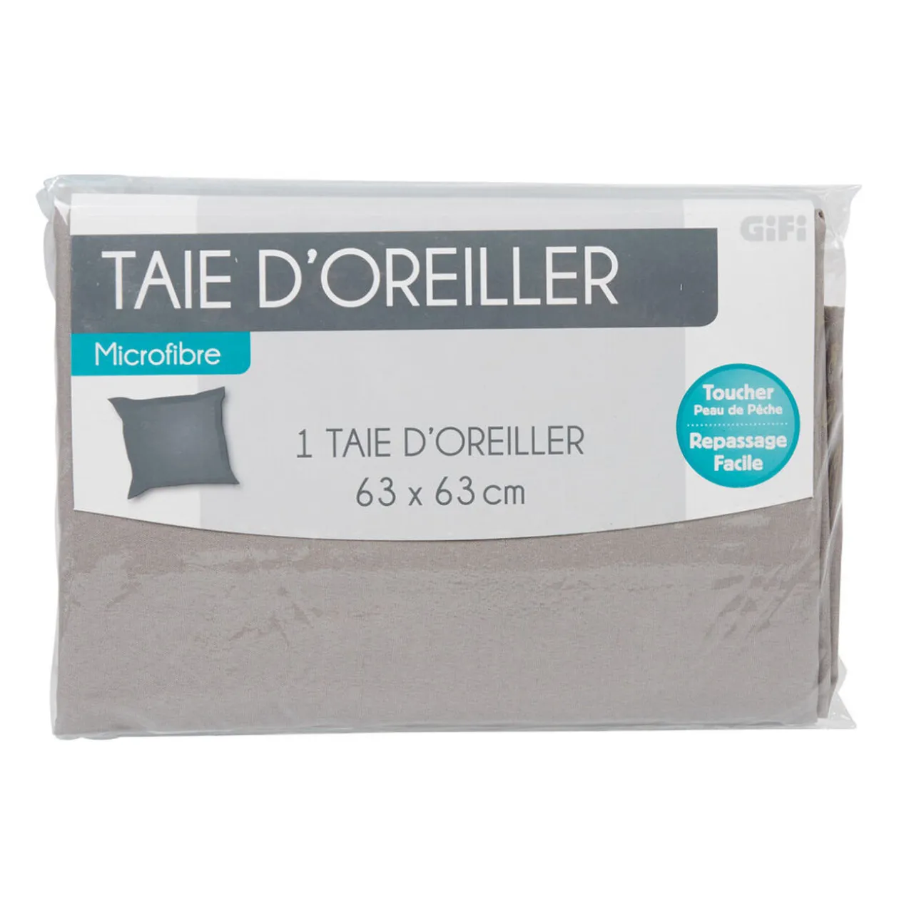 Taie d oreiller gris