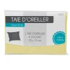 Taie d oreiller jaune avec volant