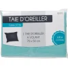 Taie d oreiller vert d eau avec volant