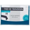 Taie de traversin bleu gris