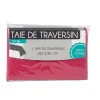 Taie de traversin rose fuchsia uni