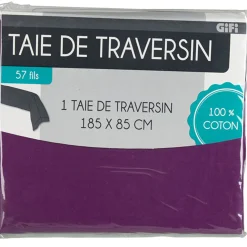 Taie de traversin violet