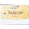 Taie oreiller blanc 50x70