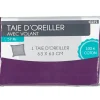 Taie oreiller violet avec volant