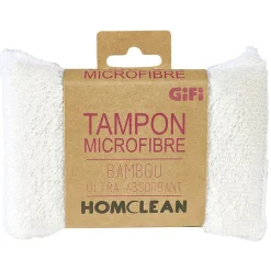 Tampon microfibre bambou ultra absorbant Homclean