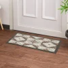 Tapis anti poussière motif fleur