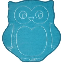 Tapis chouette bleue velours