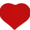 Tapis coeur rouge