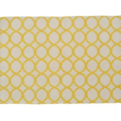 Tapis de chambre jaune style années 50