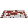 Tapis de cuisine design coquelicot