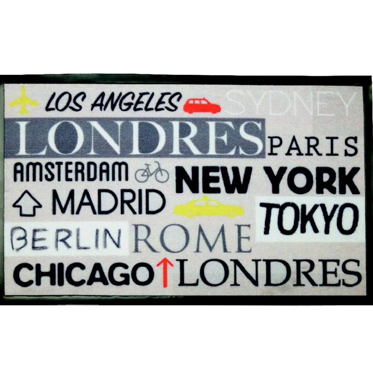 Tapis de cuisine design city word