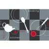 Tapis de cuisine design ustensiles