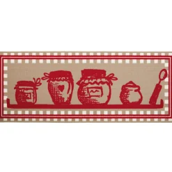 Tapis de cuisine motif pot de confiture