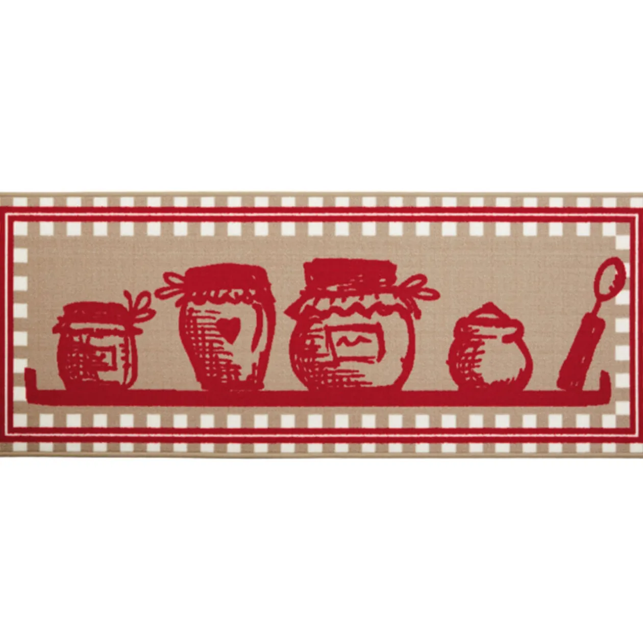 Tapis de cuisine motif pot de confiture