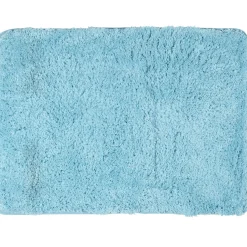 Tapis de salle de bain bleu