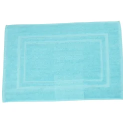 Tapis de salle de bain bleu