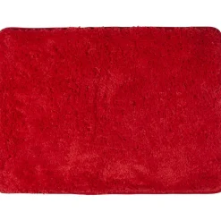 Tapis de salle de bain rouge