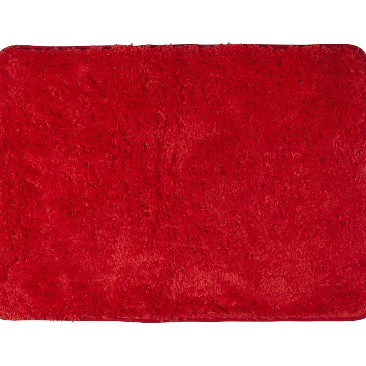 Tapis de salle de bain rouge