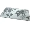 Tapis design carte du monde