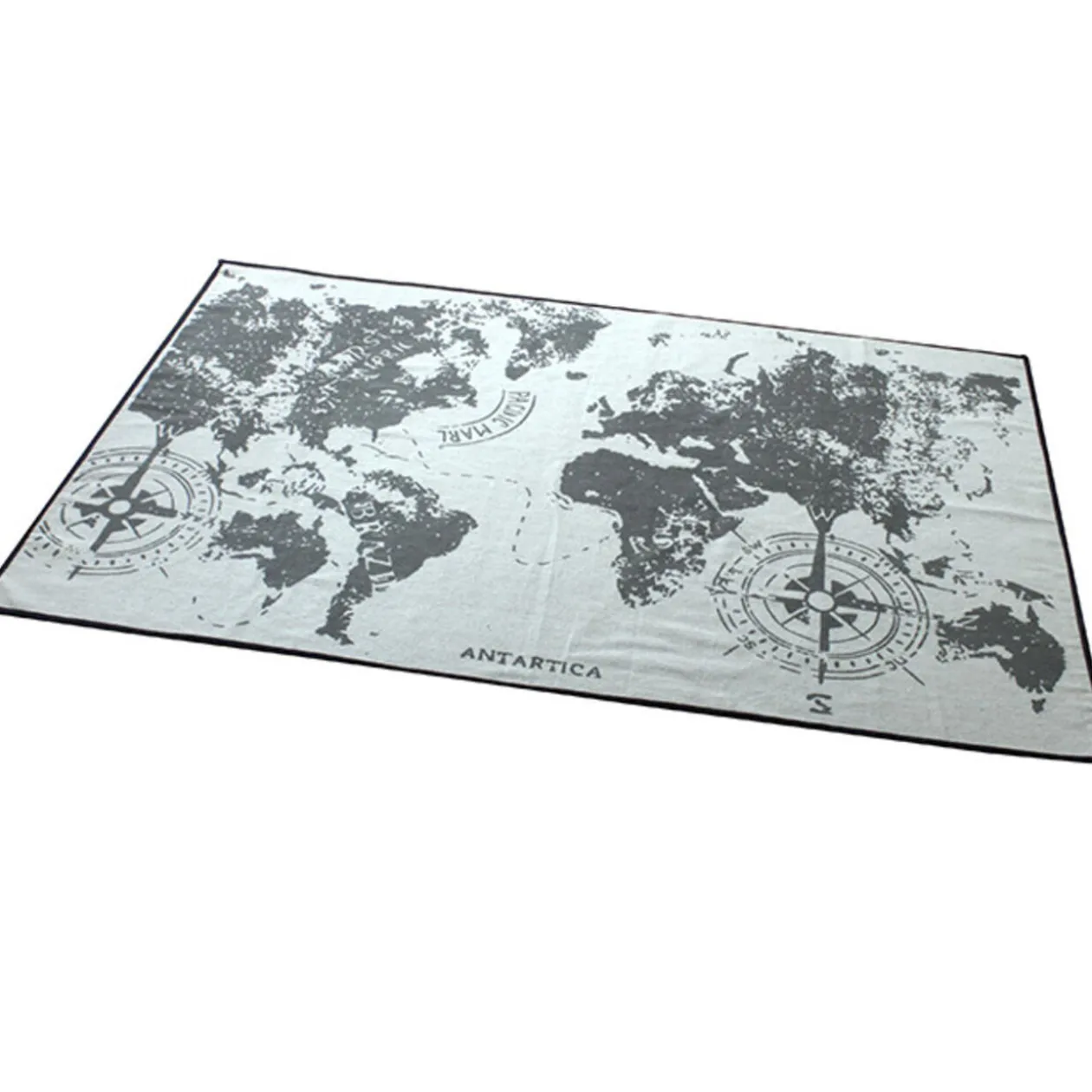 Tapis design carte du monde