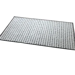 Tapis design lettre manuscrite