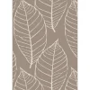 Tapis effet tissé design Feuilles