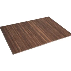 Tapis en bambou marron foncé
