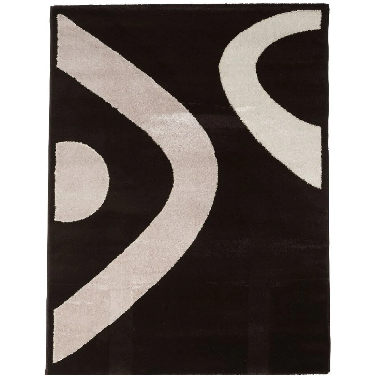 Tapis Light marron et beige motif vague
