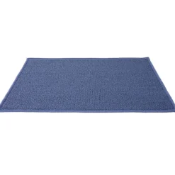 Tapis ménager antidérapant bleu