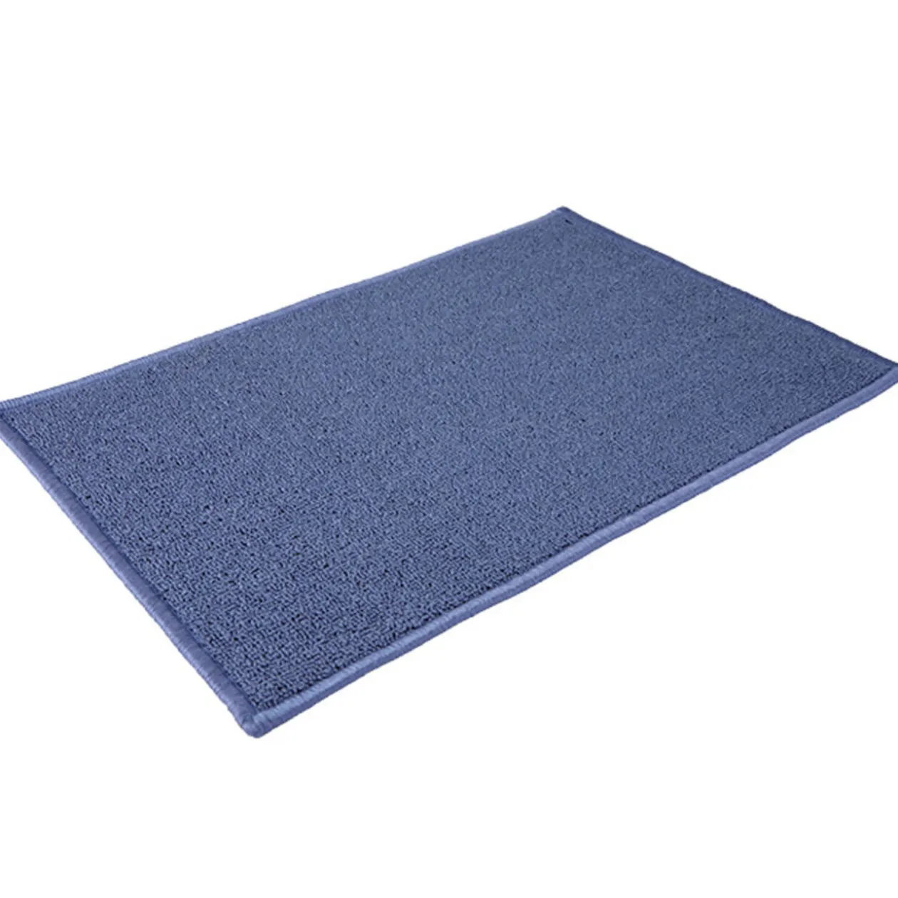 Tapis ménager antidérapant bleu