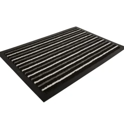 Tapis phosphorescent noir et blanc