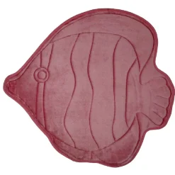 Tapis poisson rose velours