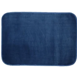 Tapis rectangle bleu marine