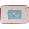 Tapis rectangulaire rose Sweet summer motif ananas