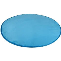 Tapis rond bleu turquoise